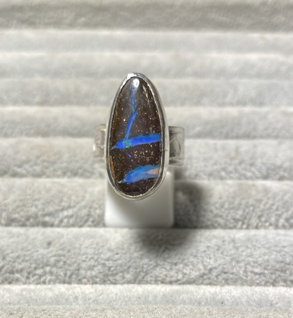 Boulder Opal Ring