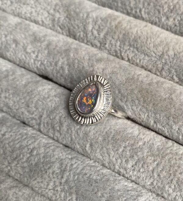 Dark Opal Sunbeam Ring