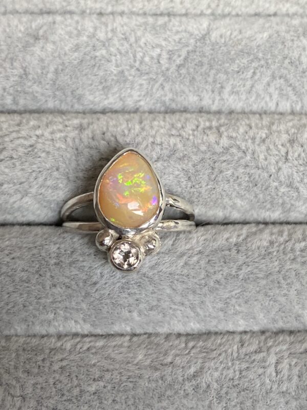 Opal and Tourmaline Ring