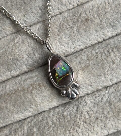 Boulder opal pendant