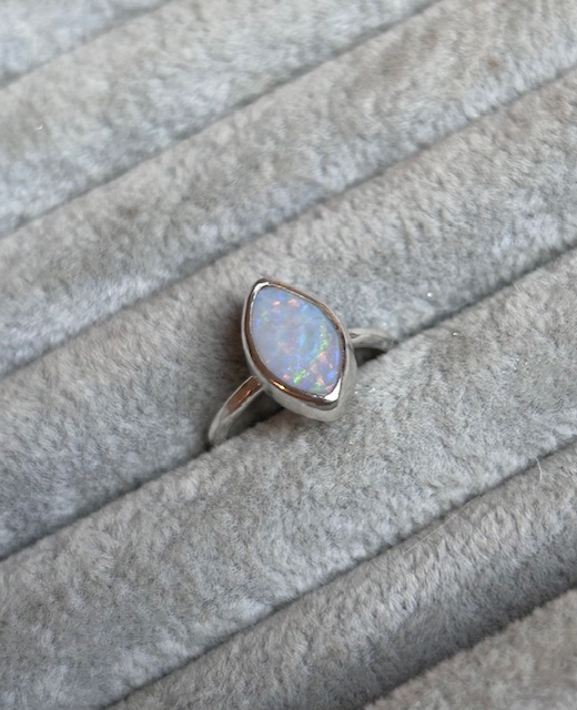 Marquis opal ring